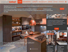 Tablet Screenshot of molinariarredamenti.it